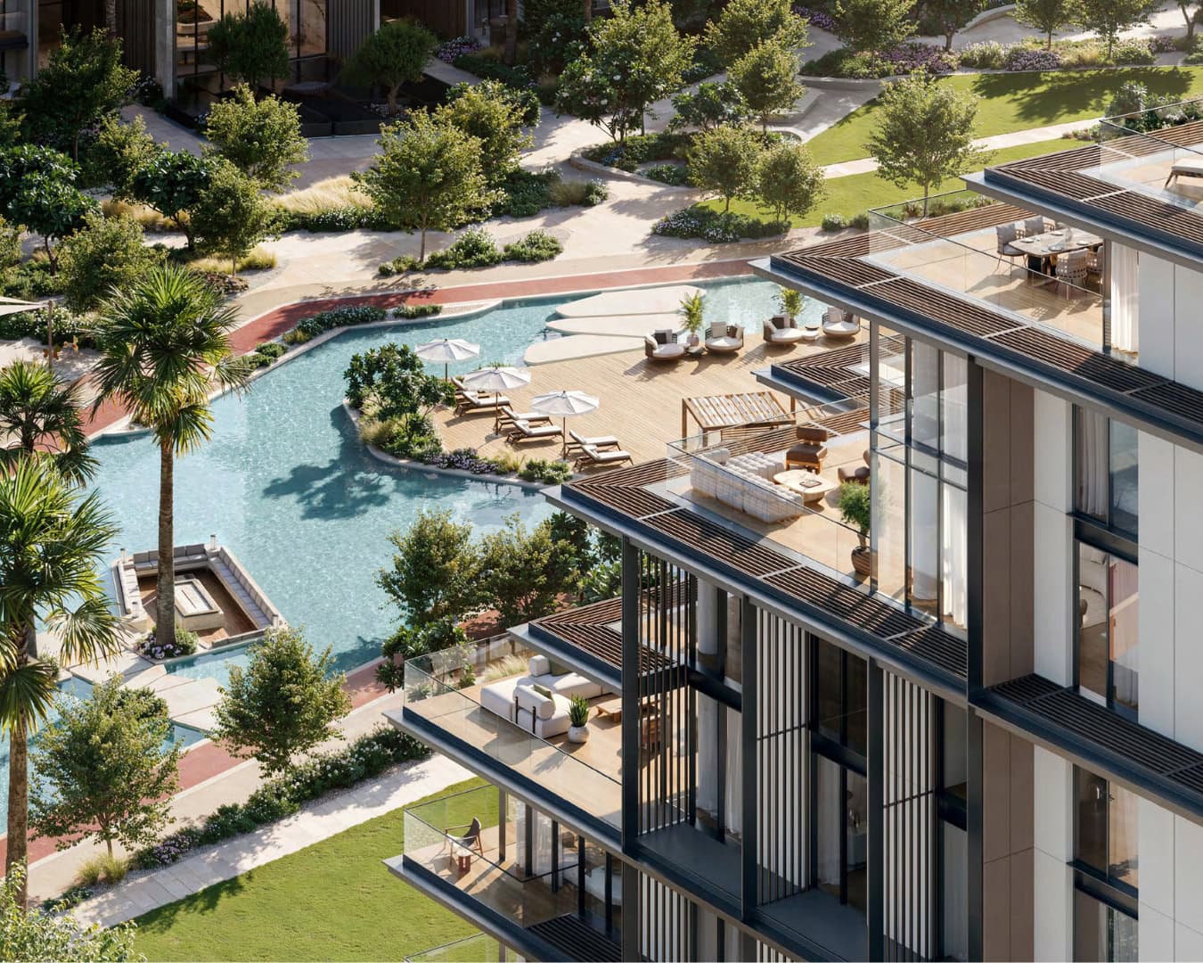 Prechádzka mestom Crestlane Dubaj - Aurea estates